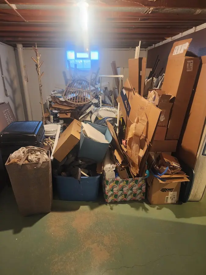 Roll-off dumpster container at job site for Concrete Dumpster Rental in Dahlonega